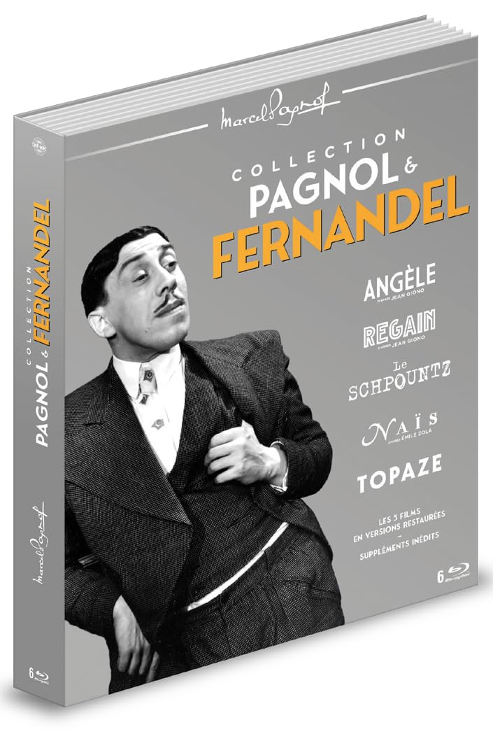 Pagnol & Fernandel : Angèle + Regain + Le Schpountz + Naïs + Topaze [Version Restaurée] [Blu-ray]