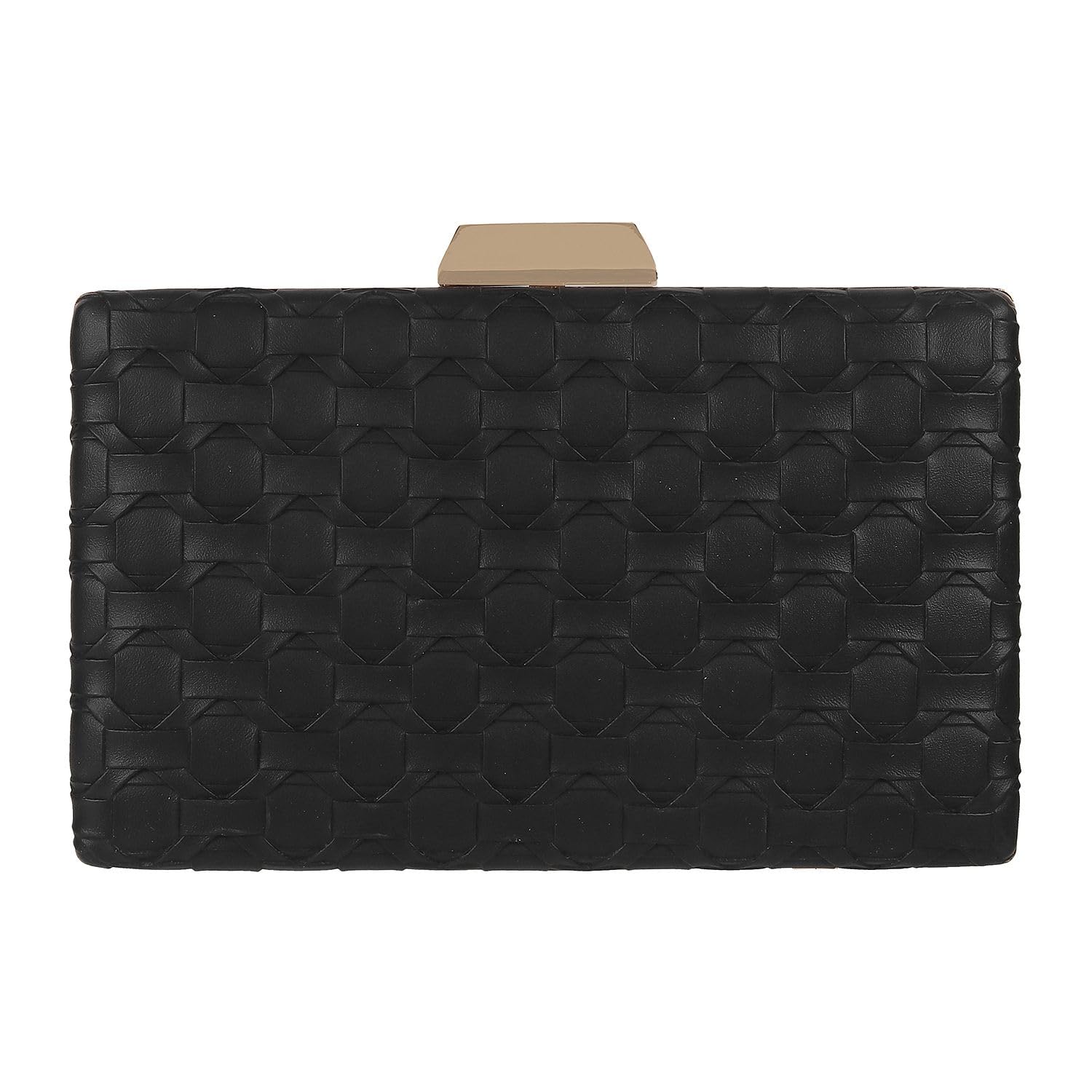 Mochi Black Faux Leather Secure Button Closure Casual Clutch For Women (B0C7VYJBRP) Amazon Price History, Amazon Price Tracker