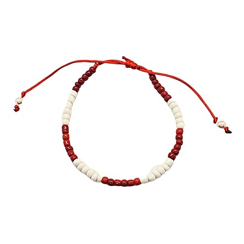 B09SGSNHW9_image_4 Handmade Evil Eye Orishas Protection Jewelry Ilde Elastic Stretch Adjustable Beaded Unisex Amulet Bracelet Pulsera Set (Shango)
