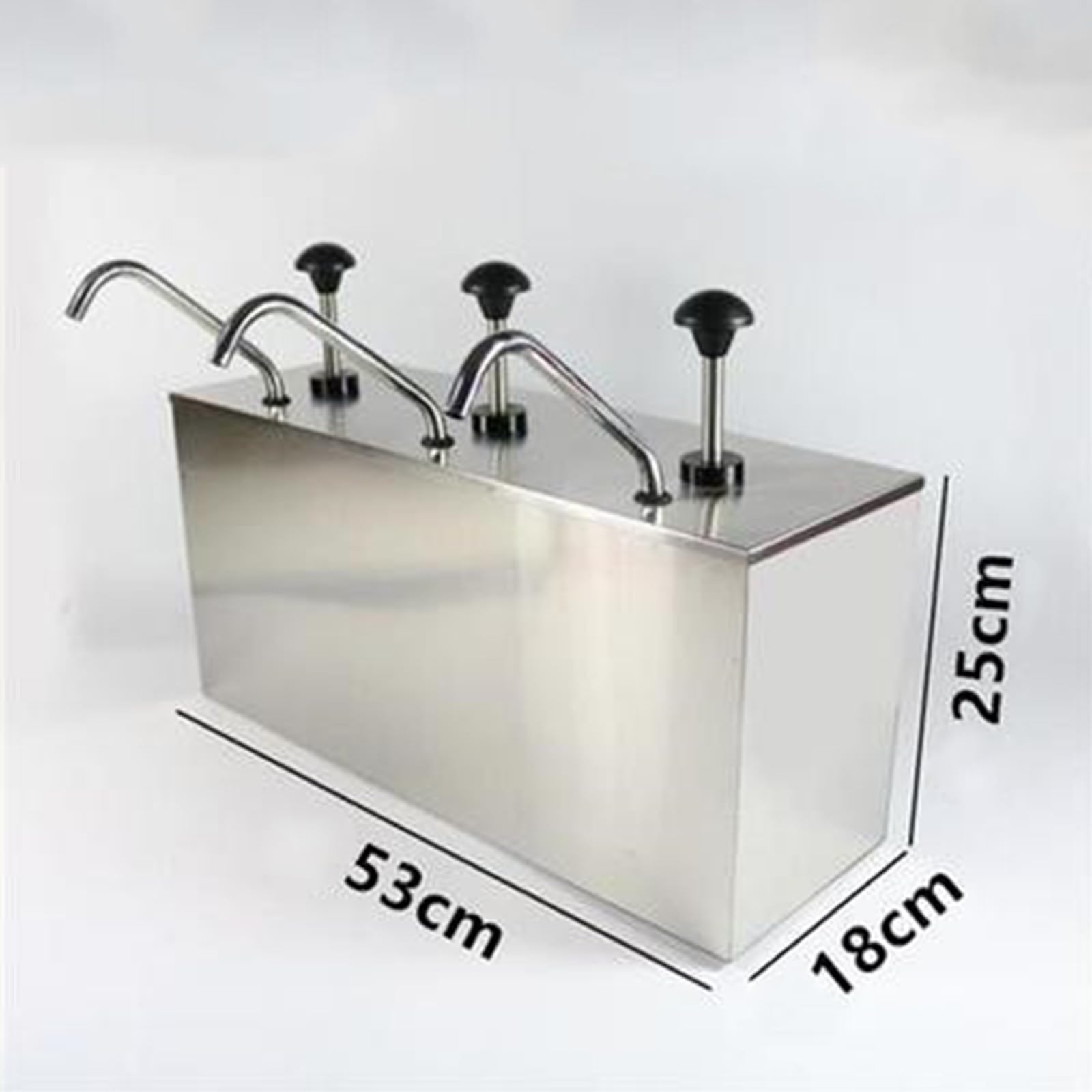 Dispensador de bomba de salsa, acero inoxidable duradero para una fácil dispensación de cocina comercial
