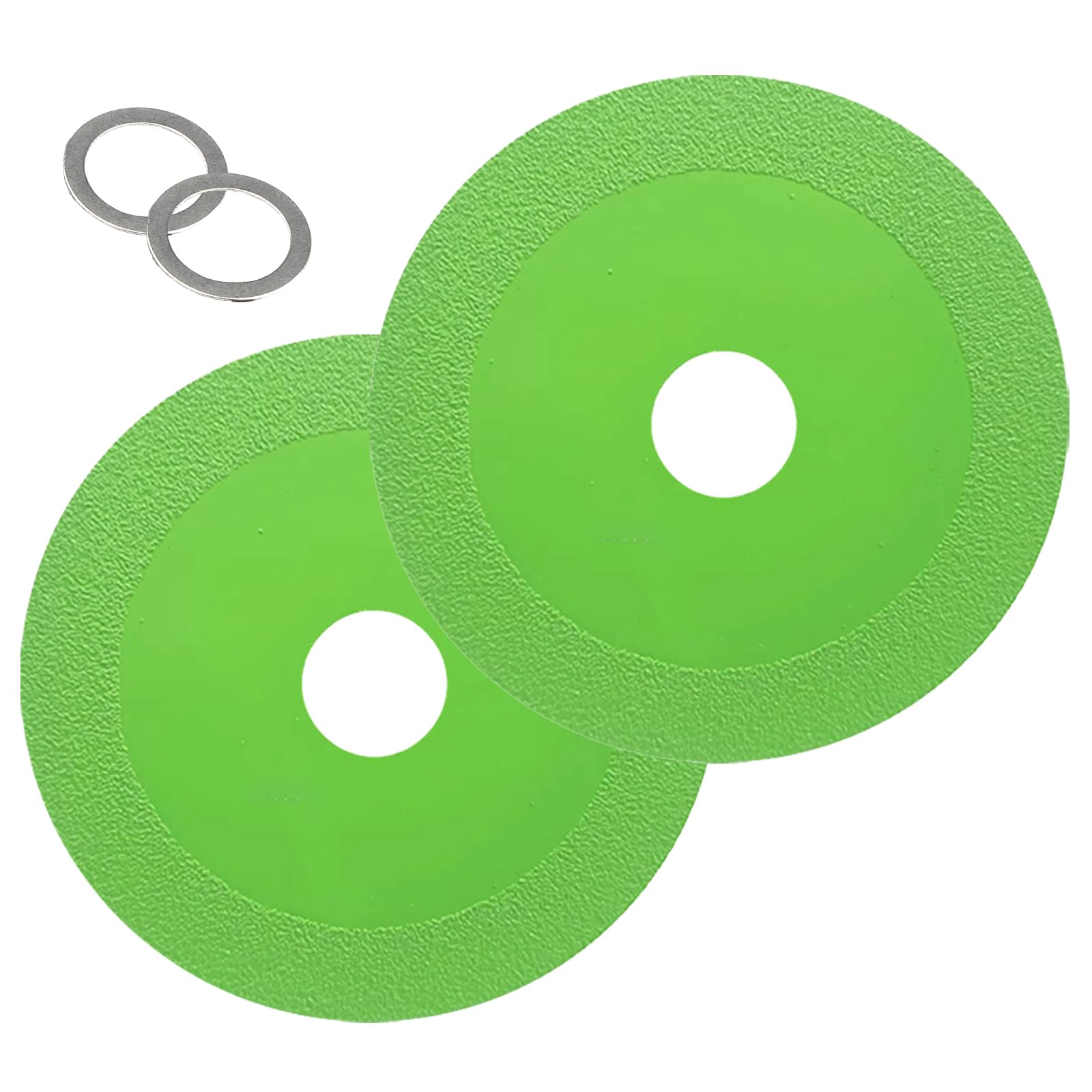 YANYULI ダイヤモンドディスク ガラス切断グラインダー 2個セット 緑 100mm*20mm 極薄 切れ味良し ガラス切断円板 切断砥石 セラミック カット 研磨両用研磨工具
