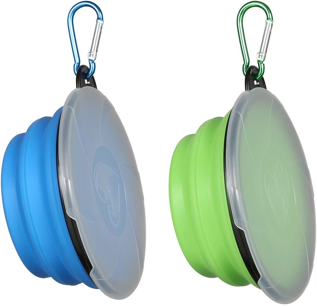 Collapsible Dog Bowl,2 Pack Portable and Foldable Pet