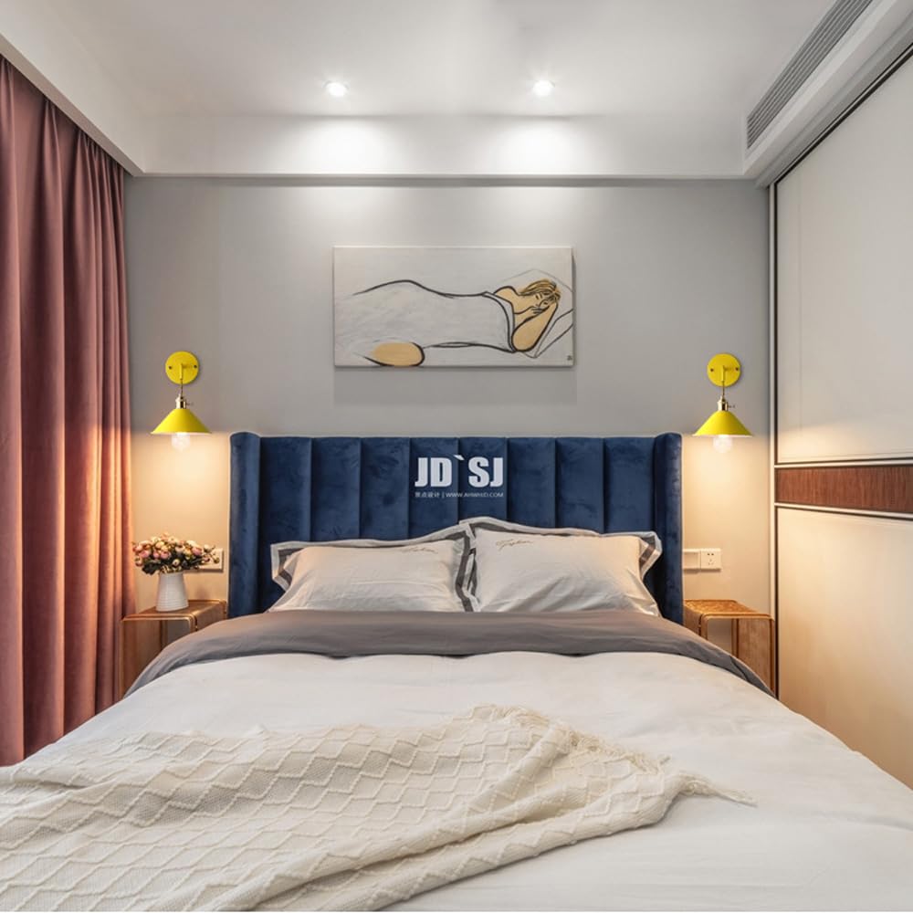 Applique LED per Interni Luce Notturna A Batteria con Telecomando Dimmerabile Stile Rustico Industriale/Farmhouse Lampade da Parete per Camera da Letto Comodino Bagno Corridoio