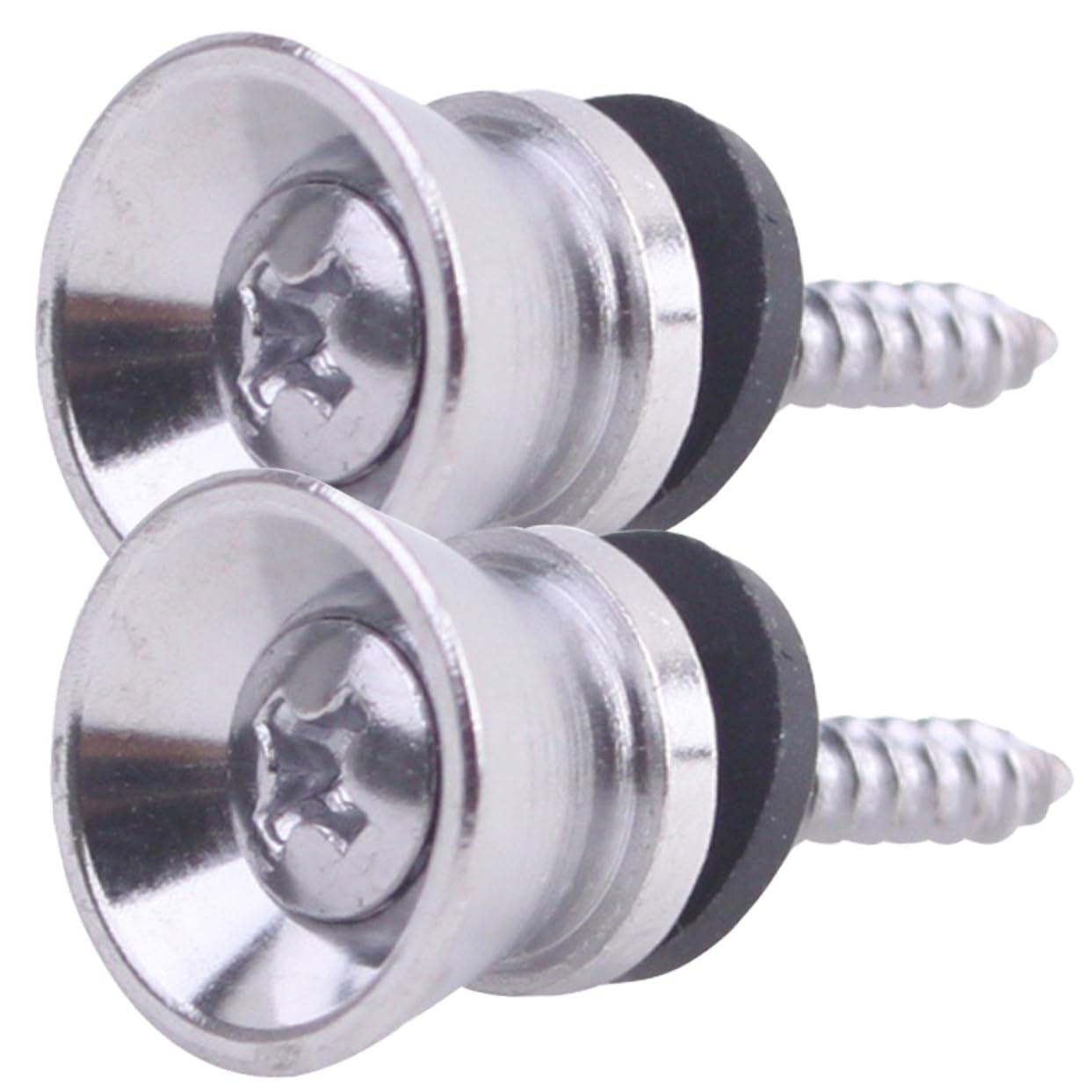 GALPADA 2pcs Guitar Strap Mushrooms Metal Guitar Button Locking Button for Basses