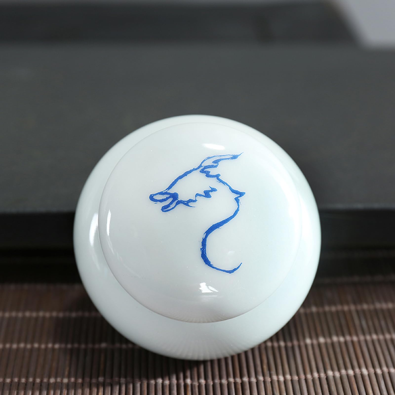 JFGCTYHXY Pet urns, Mini Ceramic Urn With Chinese Zodiac Design For Human Ashes Keepsake(Drangon)