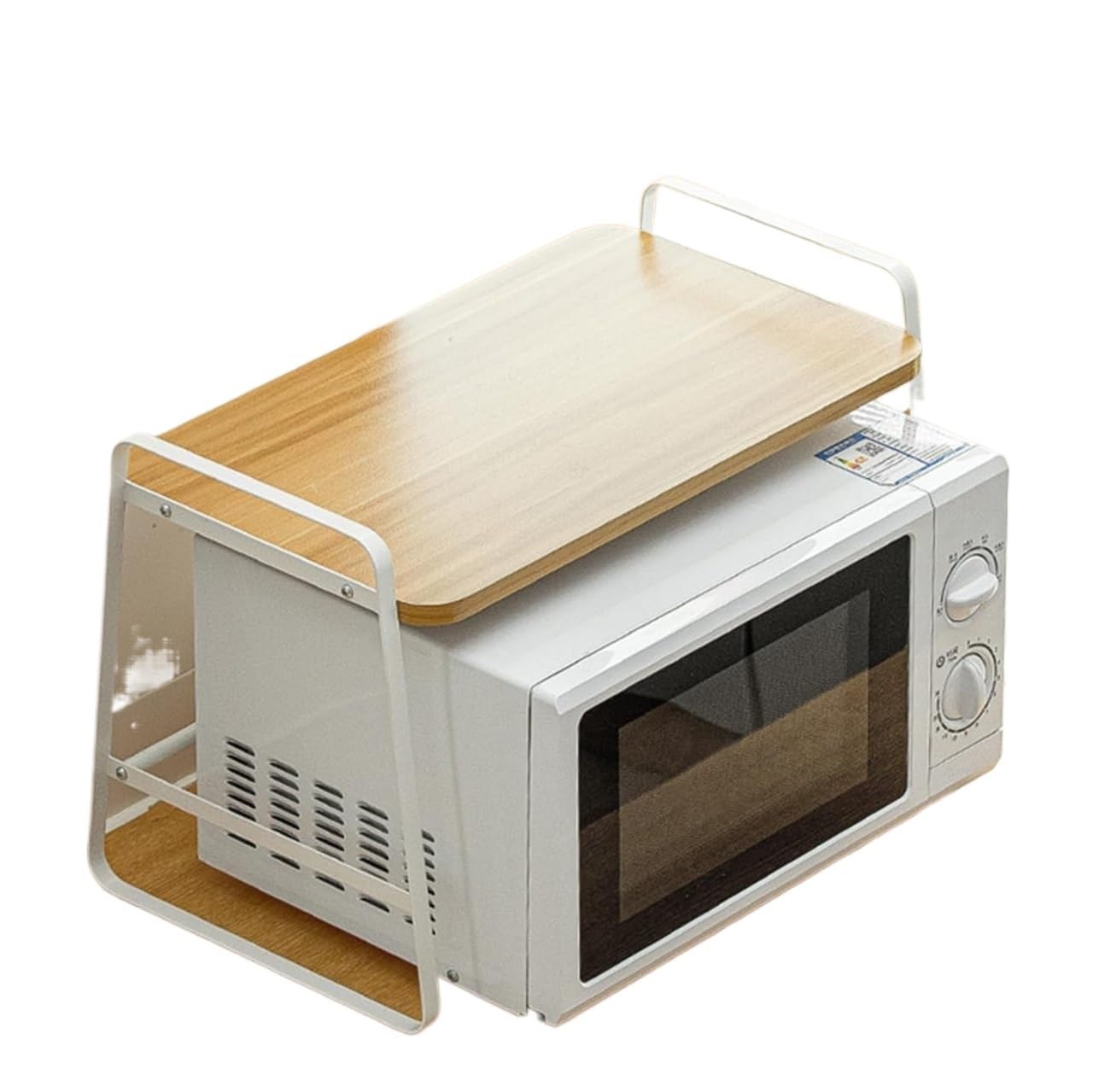 GTHTUHFD Space-Saving Microwave Stand - Multi-Functional Kitchen Countertop Shelf & Under-Sink Storage Rack For Efficient Pantry Solutions & Clutter-Free Spaces