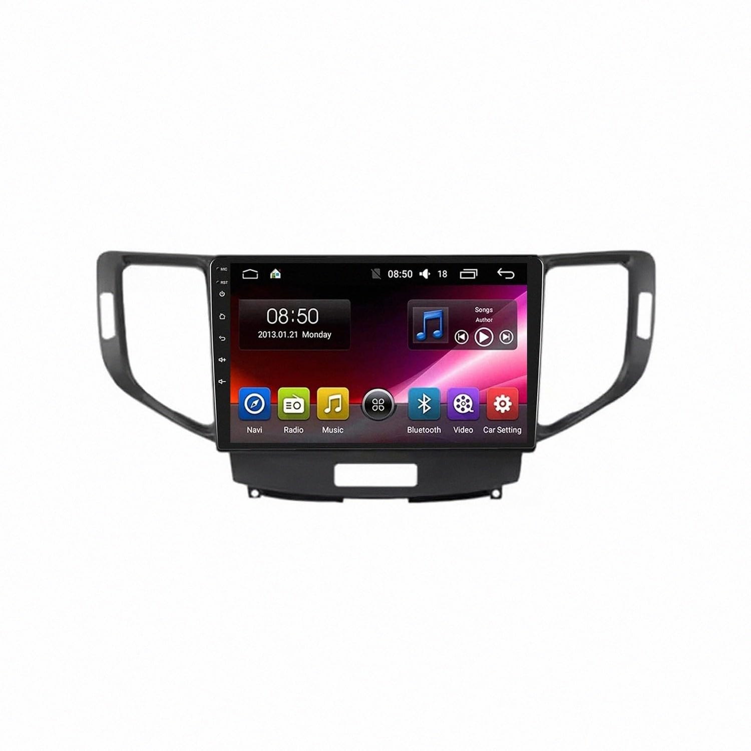 Radio Samochodowe dla Honda Spirior 2007-2012 Mirror Link, Asystent Głosowy, Nawigacja W Czasie Rzeczywistym, Ekran Dotykowy, Bluetooth, Sterowanie, 4 Rdzeń 1G+16G