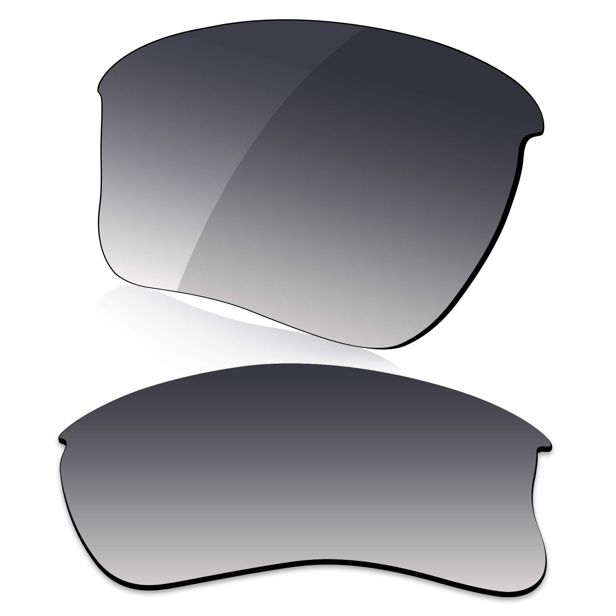 Lenzreborn Men's Gradient Grey - Polarized Polarized Lens Replacet For Oakley Half Jacket 2.0 Xl Oo9154 Sunglass
