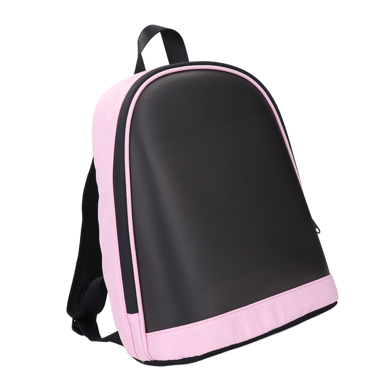 Syrisora LED-Rucksack, LED-Rucksack mit Farbbildschirm, LED-Tasche, Niedliche Rosafarbene 64 X 64 Programmierbare LED-Tasche mit Vollfarbbildschirm und APP-Steuerung