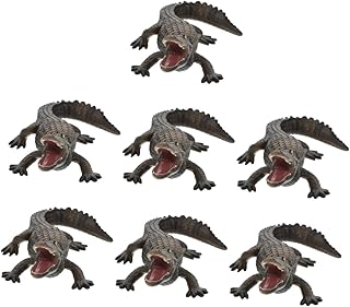 Toddmomy Modelo De Crocodilo Simulado De 7 Peças Decoração De Crocodilo De Mesa Brinquedo Jurássico Modelos De Carros De Crocodilo Realistas Brinquedos Para Carros Brinquedos Para