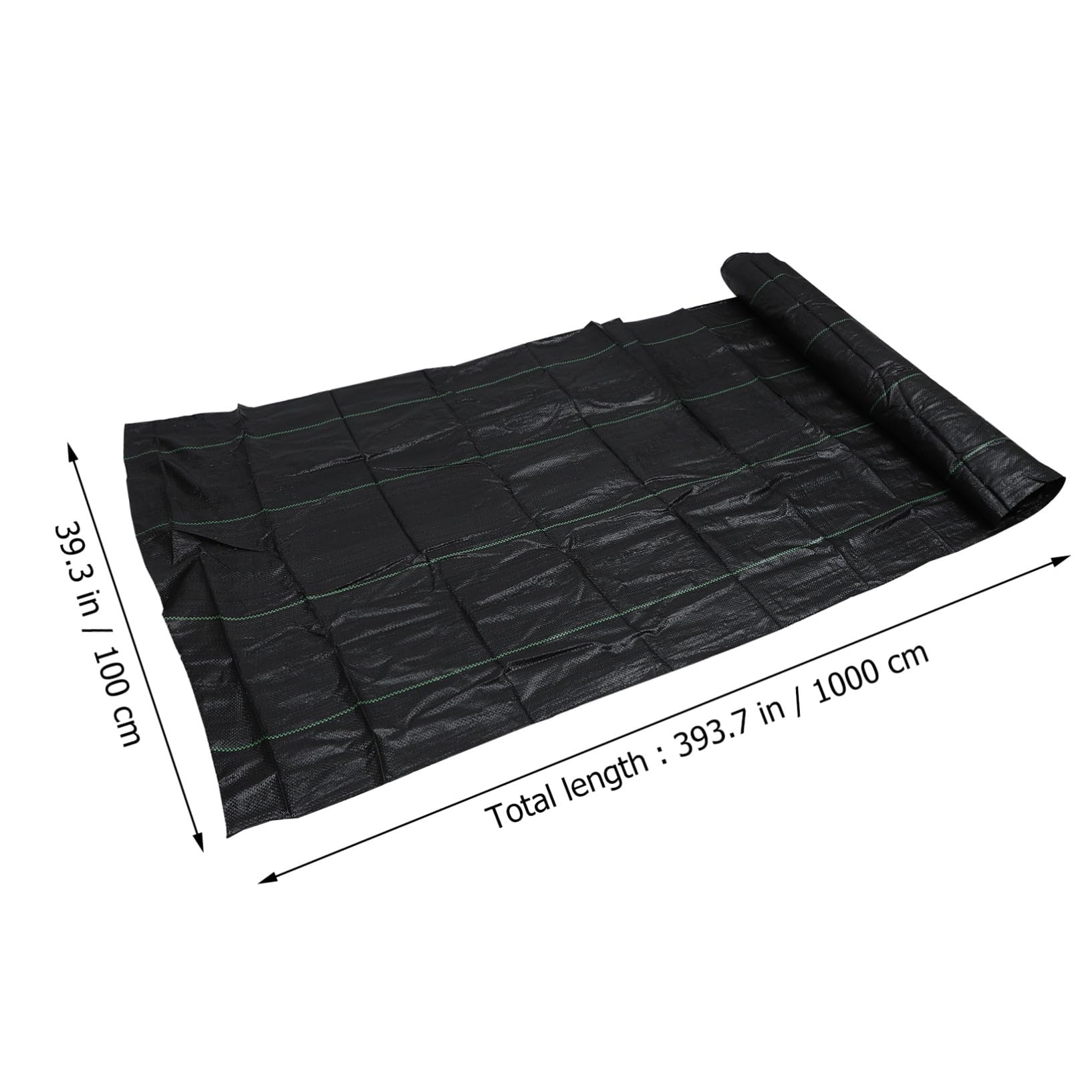 SEWACC Lona Protectora para Jardín con 10 Estacas de Fijación, PP Negro