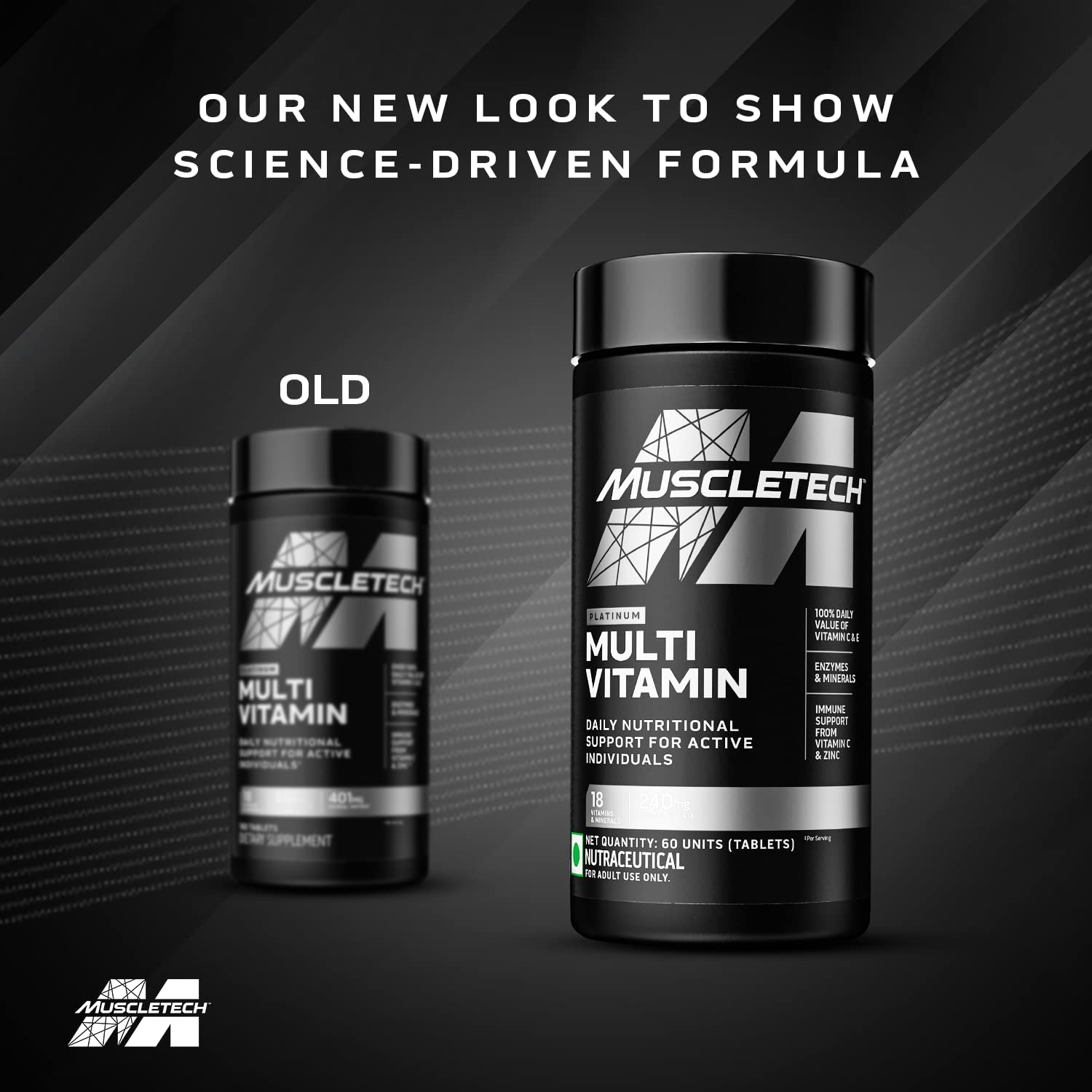 Muscle-Tech Platinum Multivitamin – Immune Support with Vitamin C, 18 Essential Vitamins & Minerals for Daily Health & Wellness | 60 Tablets for Men & Women Muscle-Tech Platinum Multivitamin – Immune Support with Vitamin C, 18 Essential Vitamins & Minerals for Daily Health & Wellness | 60 Tablets for Men & Women