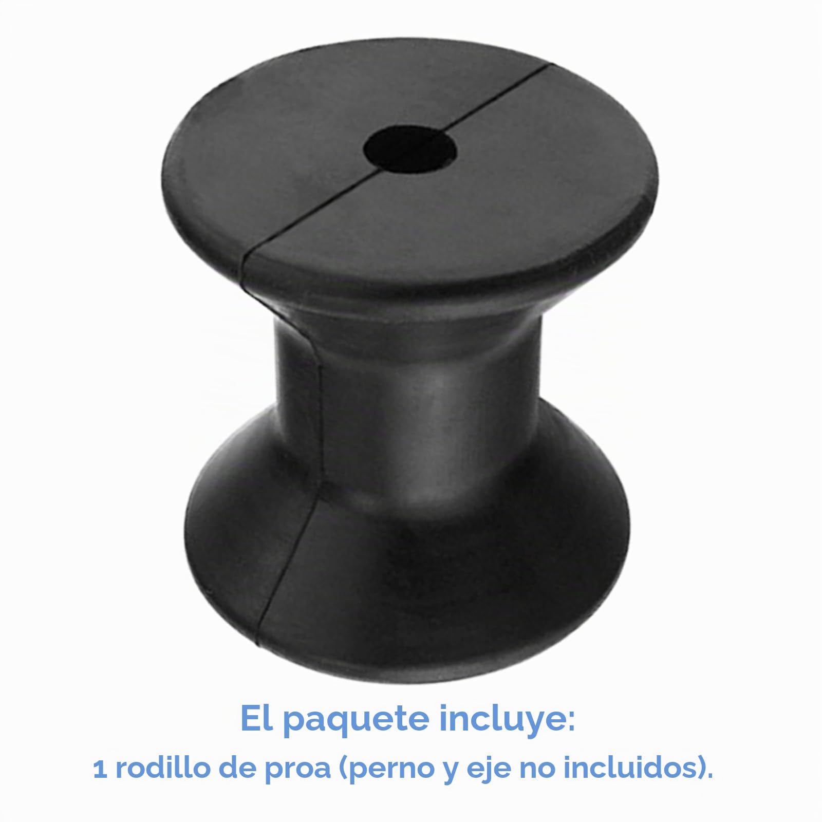 Rodillo de Proa para Remolque de Barco de 7,6 cm, Eje de 12,7 mm, Soporte para cabrestante de Remolque Marino, quilla de Goma para Detener embarcaciones y guiar el Remolque, Resistente