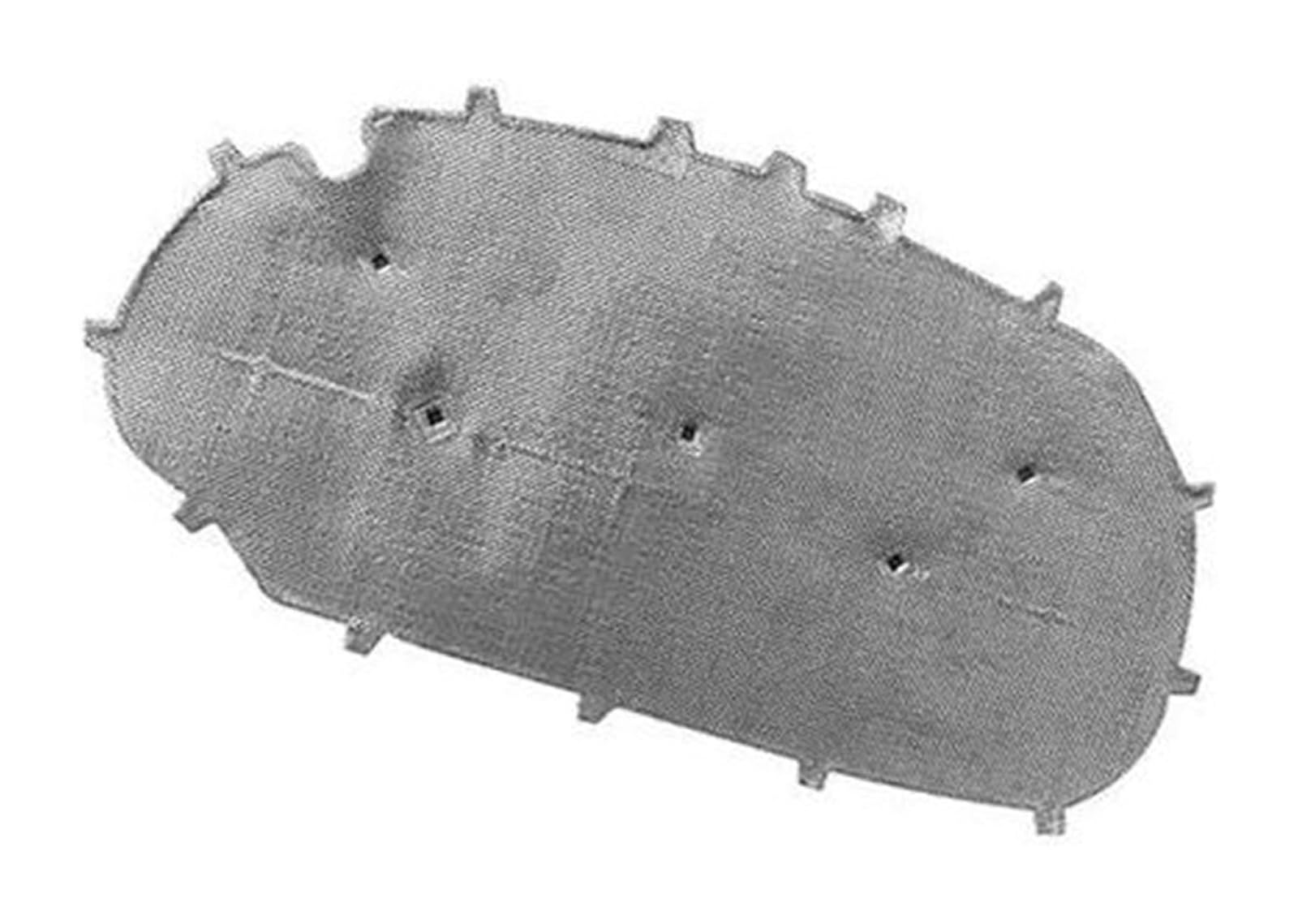 for VW for G&olf 6 GTI Front Hood Engine Soundproof Cover Thermal Heat Insulation Mat Car Sound Insulation Cotton(Silver)