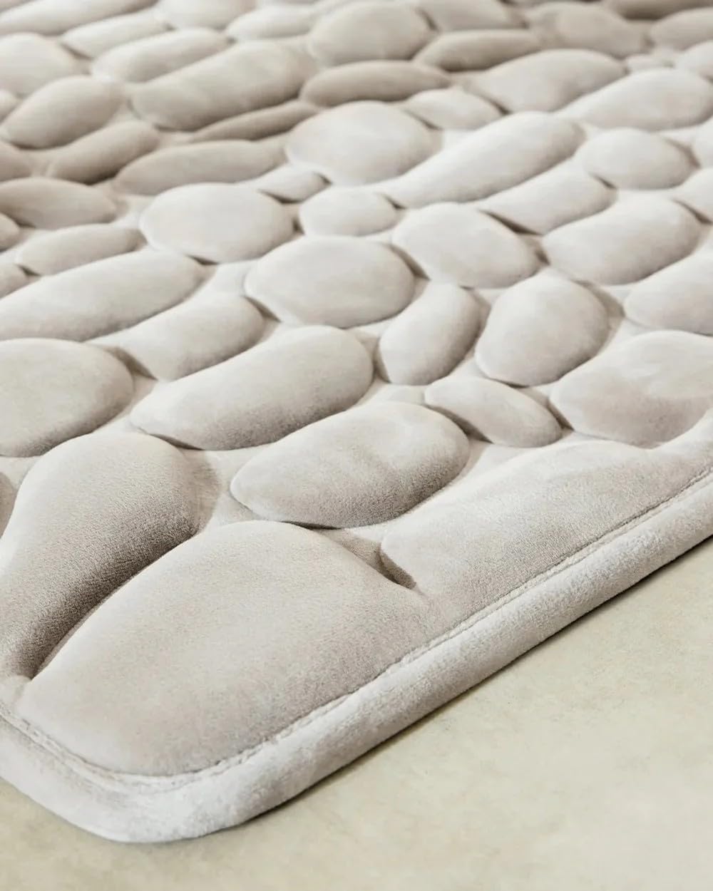 AILISK Original la Berge Tapis de Bain Tapis de Bain Galet la Berge(Gris Clair,50 * 80cm)