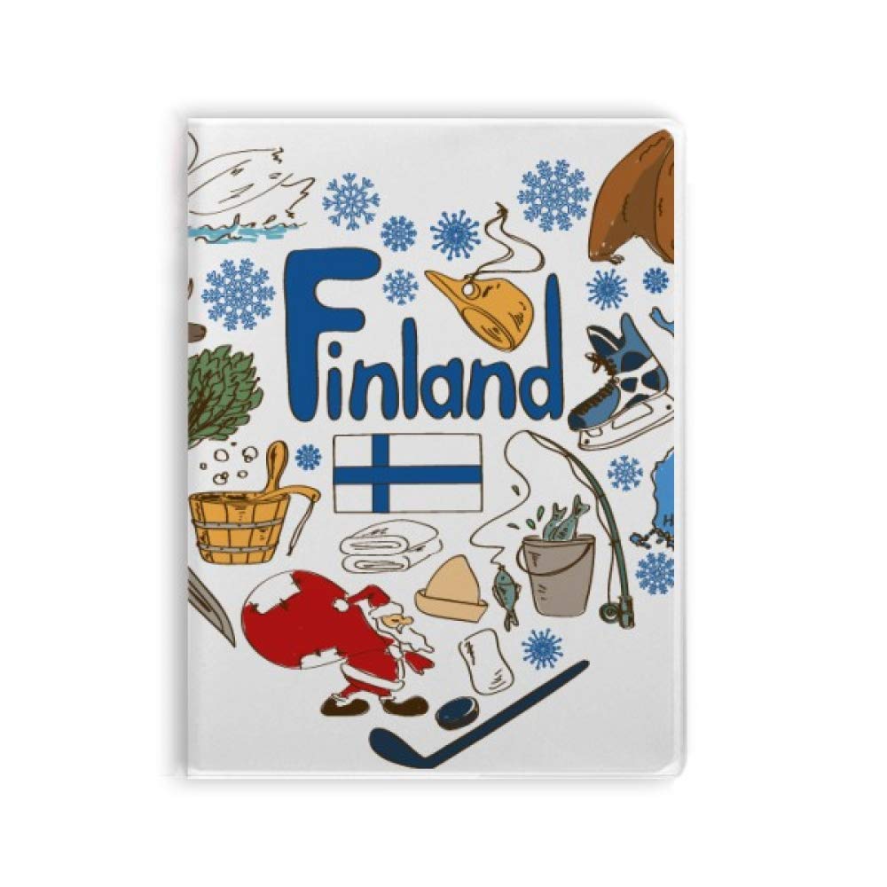 Diario de tapa blanda con diseño de corazón de Finlandia de alta gama