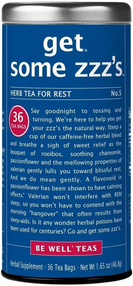 The Republic of Tea - Get Some Zzz’s – No. 5 Herb Tea for Rest, No Caffeine, 36 Tea Bags