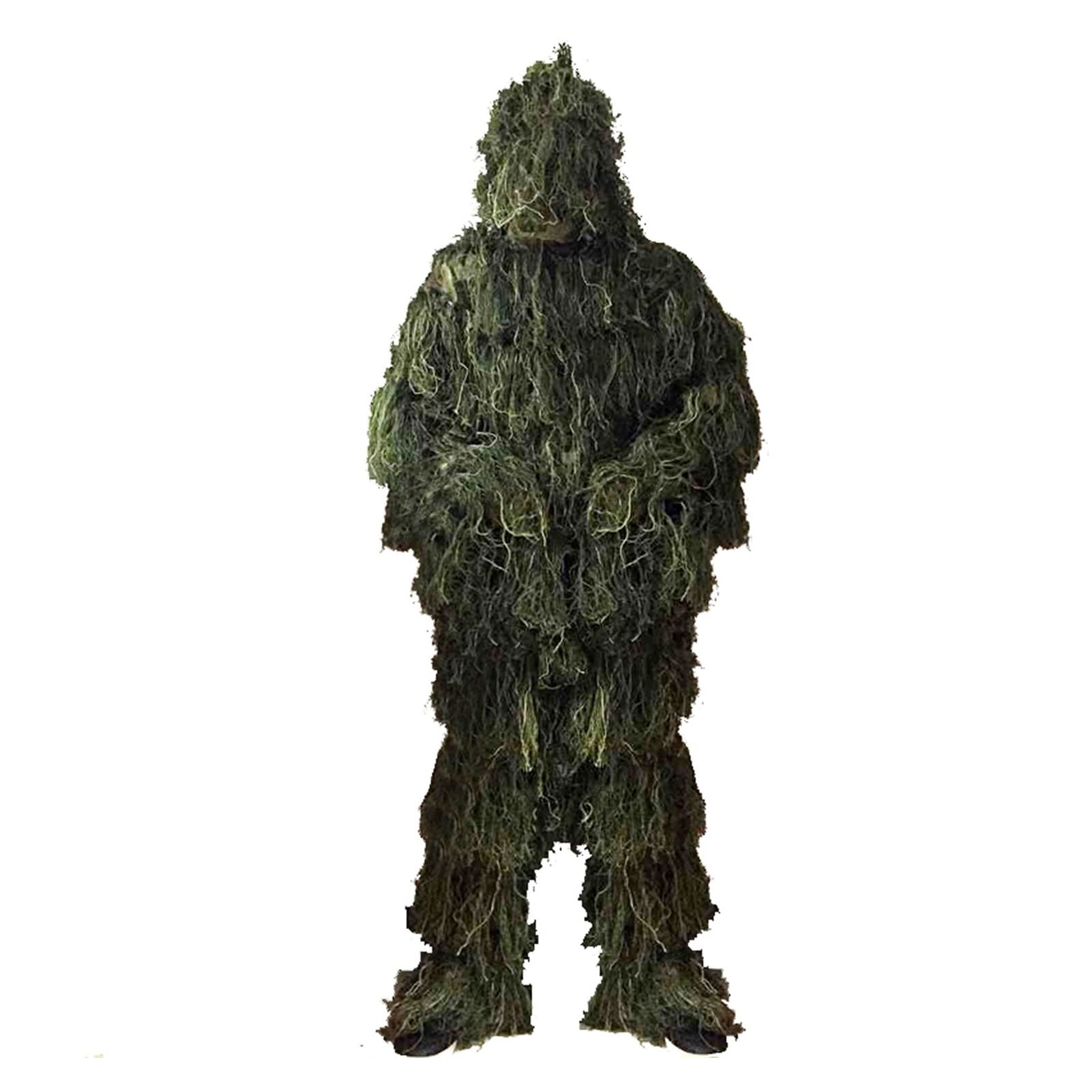 Tarnanzug Herren Camouflage，jagdanzug Herren Outerdo 3D Woodland Tarnanzug Camo Camouflage Kleidung Jagd Tarnen Cape Tarnung Polyester ，Herren Damen Kinder