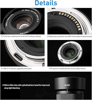 Amazon.co.jp: VILTROX 50mm F2.0 Air FE フルフレームレンズ、AF 50mm