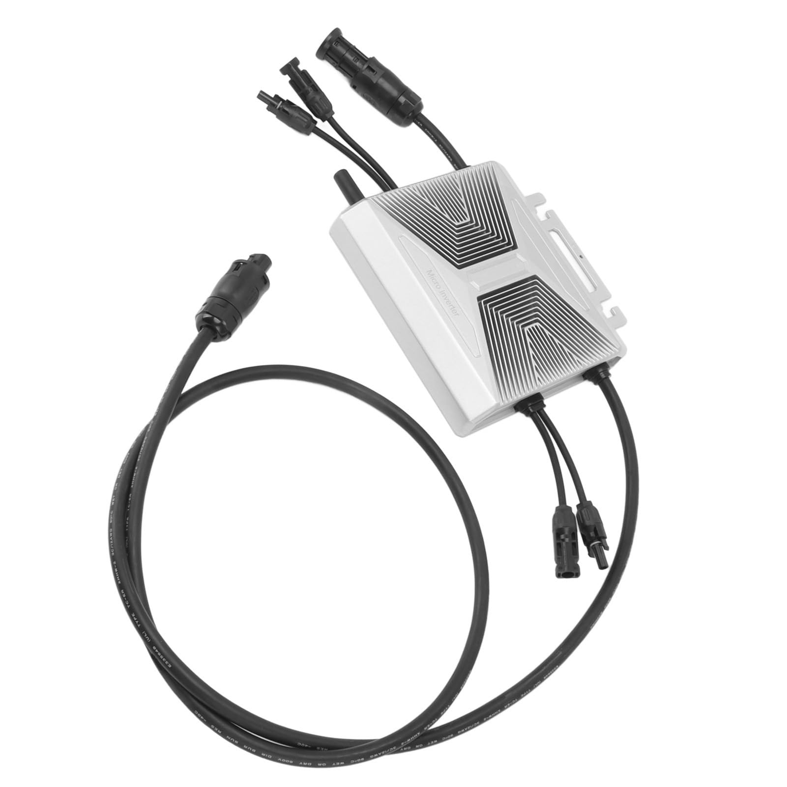 Hyuduo Solar-Wechselrichter, Aluminiumlegierung, MPPT-Photovoltaik-Wechselrichter, 800 W, 230 V, IP67, Wasserdicht, WiFi, Dual-MPPT für Privates, Kommerzielles Grid-Tie-System