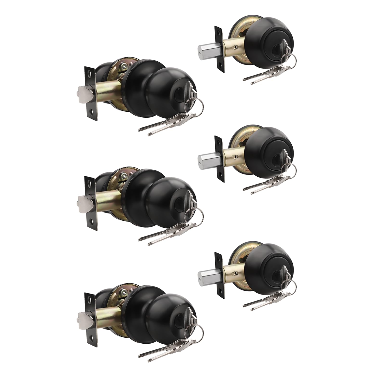 Stainless Steel Door Knobs - Keyed Alike Locks -19