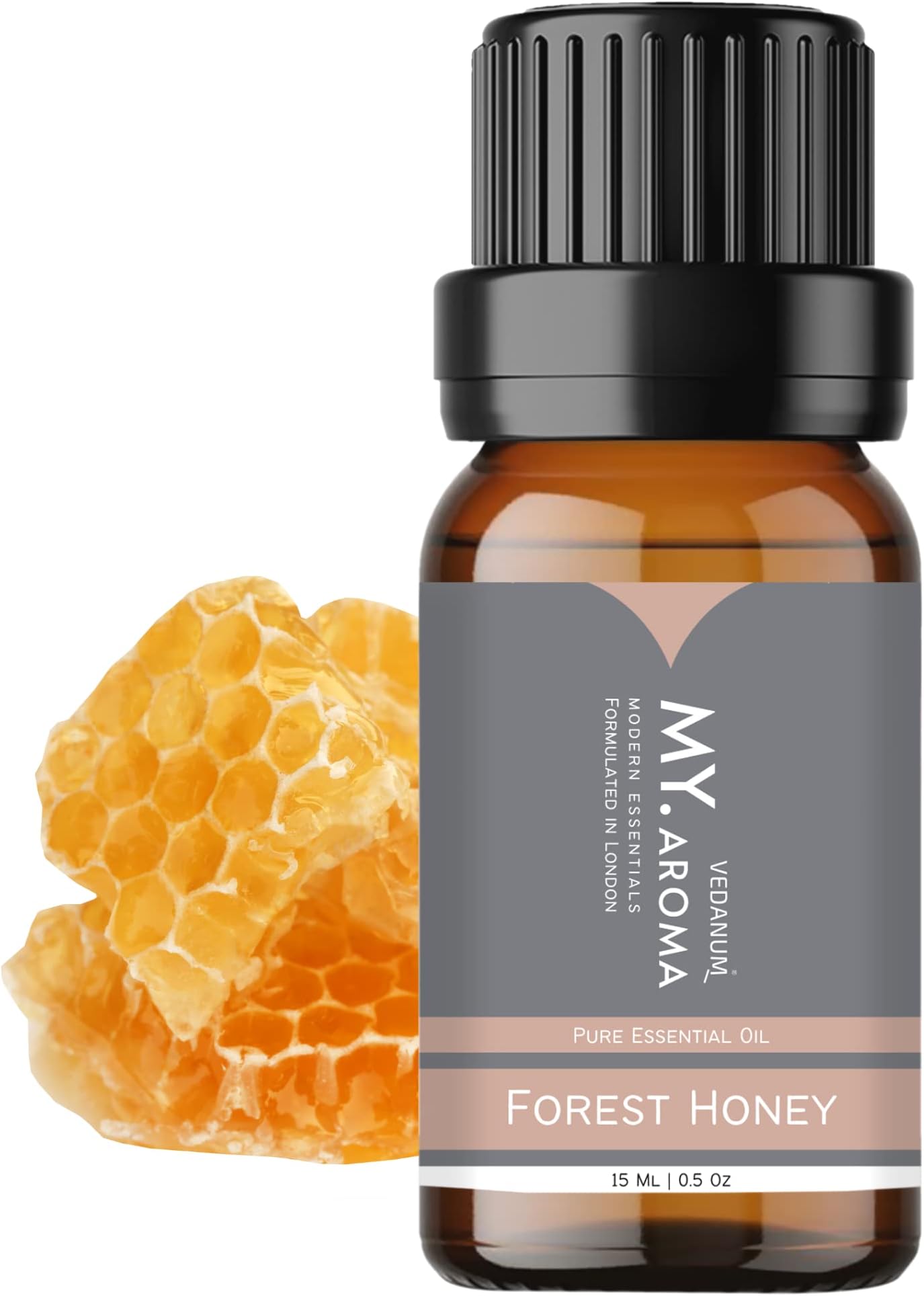 VEDANUM Essential Oil for Aromatherapy Fragrance Soap & Candle Making, DIY Projects Premium Organic (HONEY), 15ml