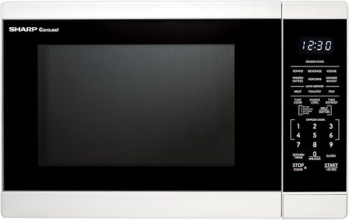 SMC1461KW 1.4 cu. ft. 1100W White Countertop Microwave Oven