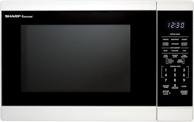 SMC1461KW 1,4 pies cúbicos. Horno microondas de encimera blanco de 1100 W ft.