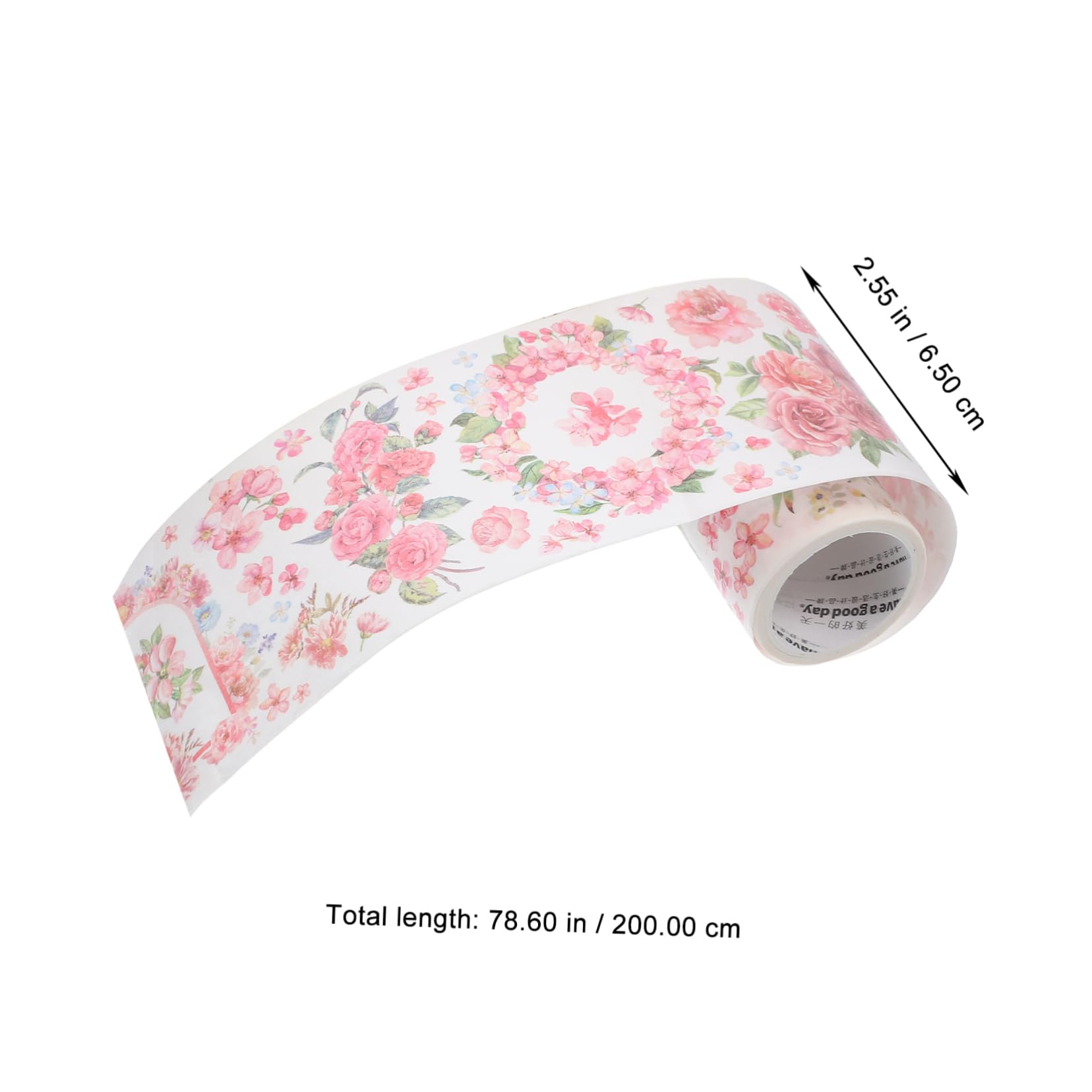 5 Ensembles Ruban Washi Fleuri Ruban Lavable Bande Adhésive Délavé Distributeur Esthétique Stickers Bande De Papier De Couleur Album Pastel Papier 6 Rouleaux * 5