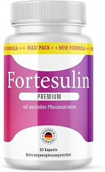 Fortesulin Premium Capsules For Your Wellbeing Easy to Use Contents 60 Capsules