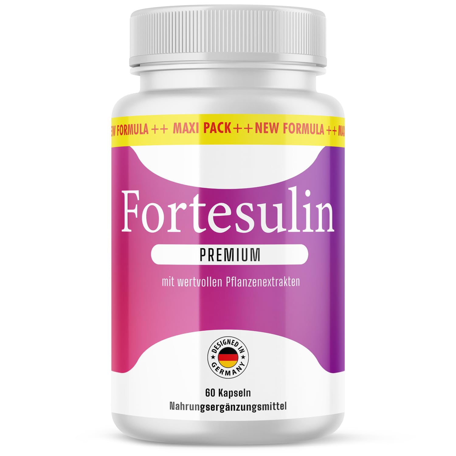 Fortesulin Premium Kapseln | für dein Wohlbefinden | einfache Anwendung | Inhalt 60 Kapseln