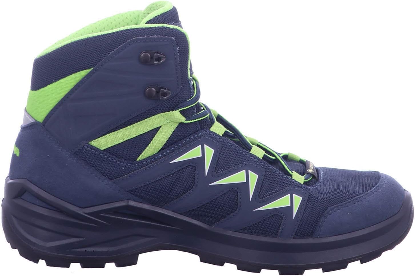 LOWA INNOX PRO GTX Mid Junior Boots Medium, Steel Blue Lime, 11.5 Little Kid