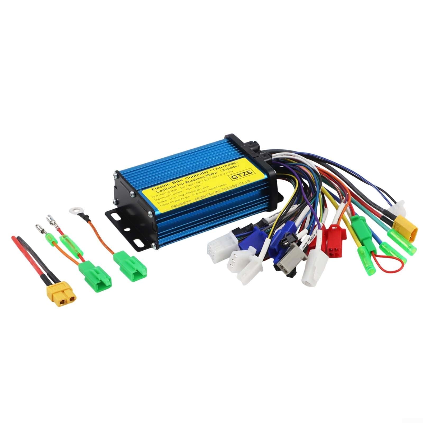 Contrôleur de moteur CC sans balais 600 W 800 W 36 V 48 V 6-MOS Tube double mode Boîtier en métal avec identification automatique des sous-tensions et frein haut et bas niveau pour scooter électrique