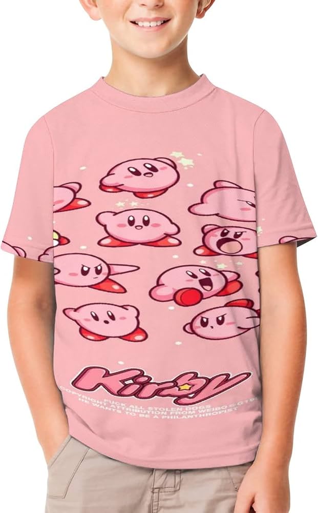 Amazon.co.jp: 星のカービィ Tシャツ 子供服 ティーシャツ キッズ 半袖  