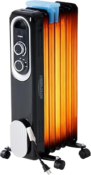 Dumos Oil Filled Radiator Heater with Adjustable Thermostat, Noiseless