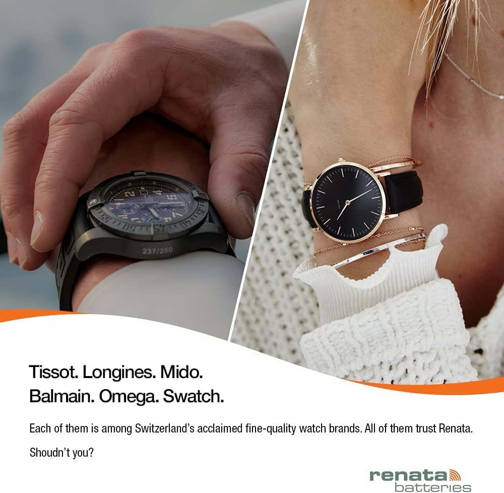 Renata 317 Watch Battery, Twin Pack