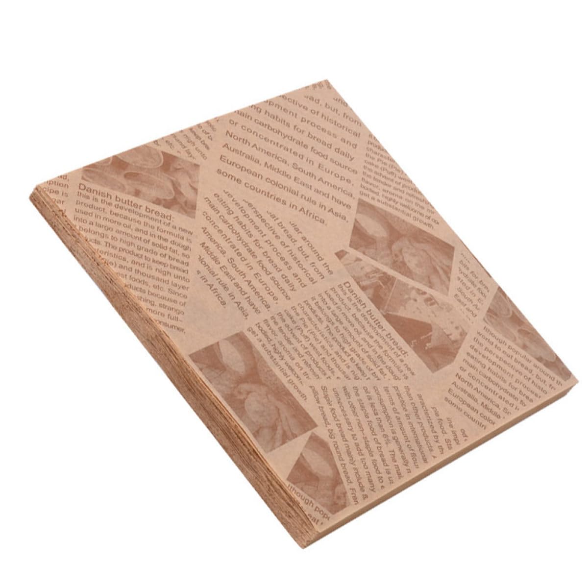 Happyyami Papel para Hornear Absorbente de Aceite 500 Piezas de Pulpa de Madera Resistente al Aceite Adecuado para Alimentos Fritos y Bocadillos Hogar