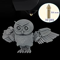 Vista 7 de Creality - Kit de 10 boquillas de latón K1, impresora 3D, 10 boquillas de alta velocidad de 0.016 in para K1, K1 Max, Ender 3 V3 KE, CR-10 SE, CR-M4