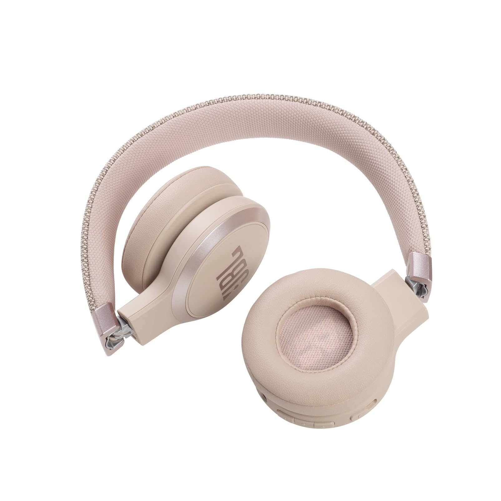 JBL LIVE 460 NC Auriculares supraaurales inalámbricos con cancelación adaptativa de ruido, tecnología Bluetooth, hasta 50h de batería sin NC, asistente de voz y conexión multipunto, rosa