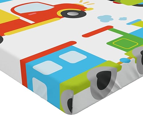 Miniatura 4 de Sábana Ambesonne bajera, ajustable, multicolor, en colores y tres tamaños