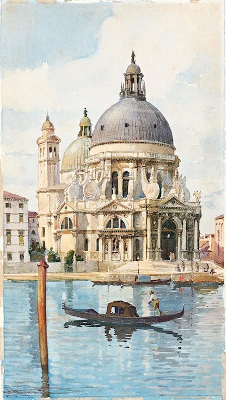Toile Venise Santa Maria Salute Alberto Prosdocimi décoration murale grand salon