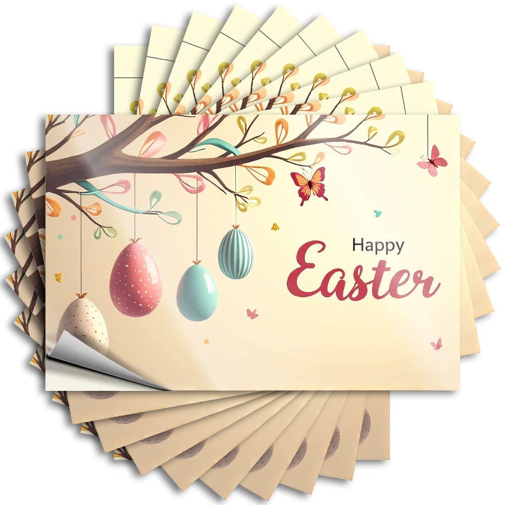 Quote Fall, Farmers Bumper Happy Easter! | Patio Bar Accessories(12X18CM)