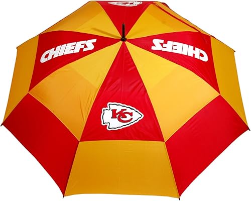 Vista 23 de Team Golf NFL - Paraguas de golf de 62 pulgadas con funda protectora, diseño de doble toldo de protección contra el viento, botón de apertura
