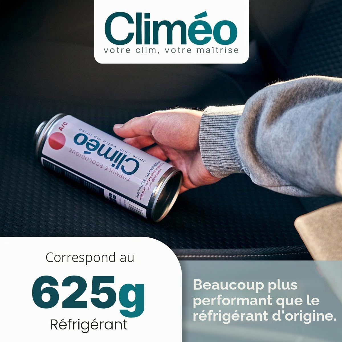 2 x 400 ml et tuyau avec manomètre - Remplacement écologique du réfrigérant R134a/R12 - Remplissage autonome du climatiseur