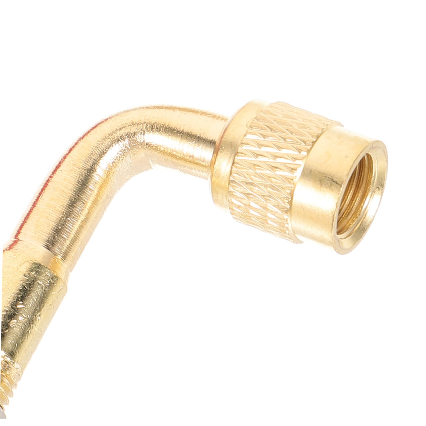 Kisangel Tragbarer Reifenfüller für das Auto Pumpenventil Adapter Aufblasadapter elektrische Luftpumpe autoventil Adapter Fahrrad ventiladapter Kugelfüllnadel Ballpumpe Nylon Golden
