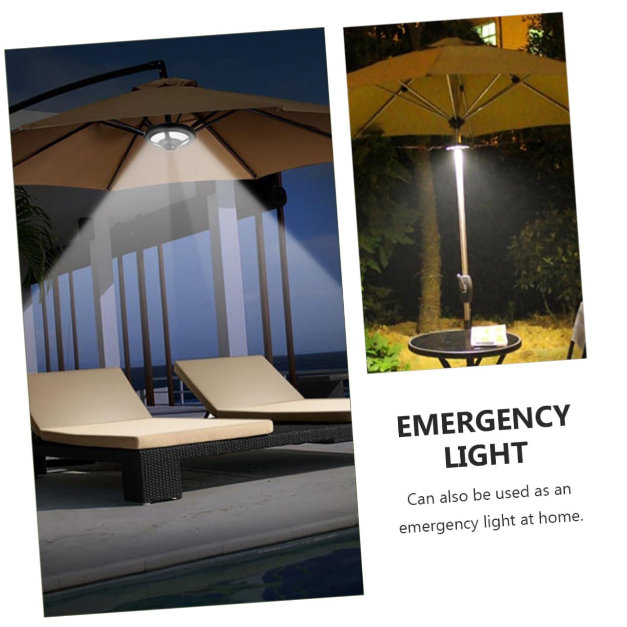 Homoyoyo Lampada Da Campeggio Led Multifunzionale Per Uso Esterno, Luce Ombrellone Portatile a Batteria, Illuminazione Da Giardino Resistente e Versatile Per Attività All'aperto