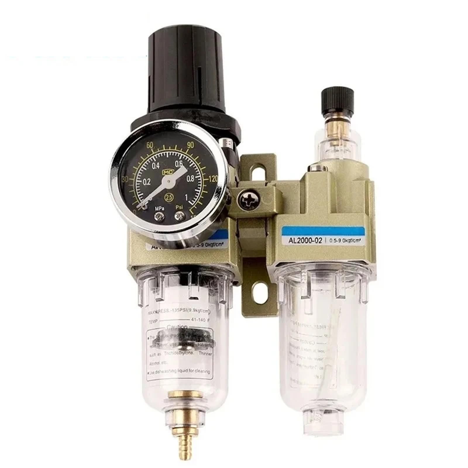 Serie AC Filtro Separatore acqua olio Regolatore pressione Lubrificatore