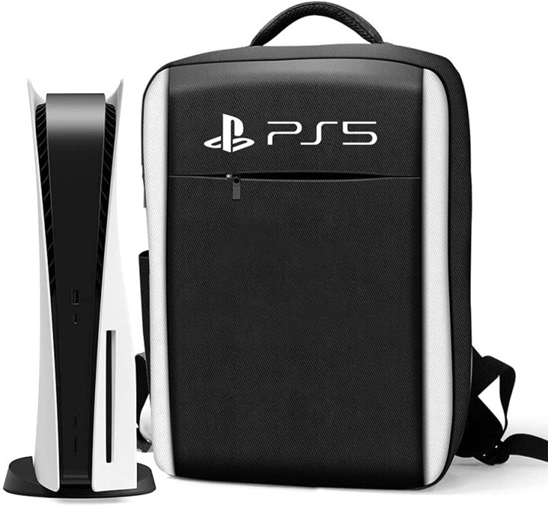 PS5 Backpack Console Carrying Case for Playstation 5 & PS5 Digital Edition, Waterproof Portable
