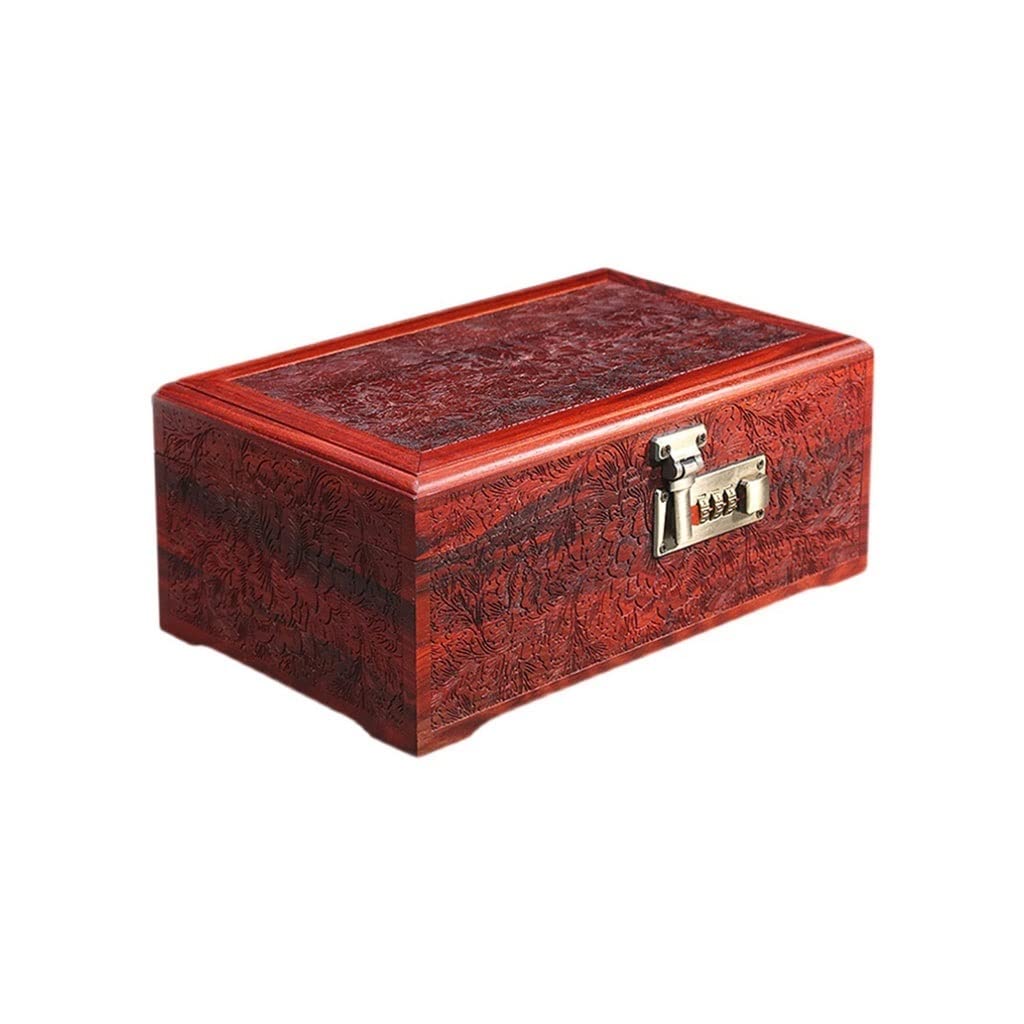 ANVLOJRIH Jewelery Box Jewelry Box Storage Box Cosmetic Box Ring Earring Necklace Bracelet Watch Small Jewelry Storage Box Retro Jewelry Box Jewlery Box(S)