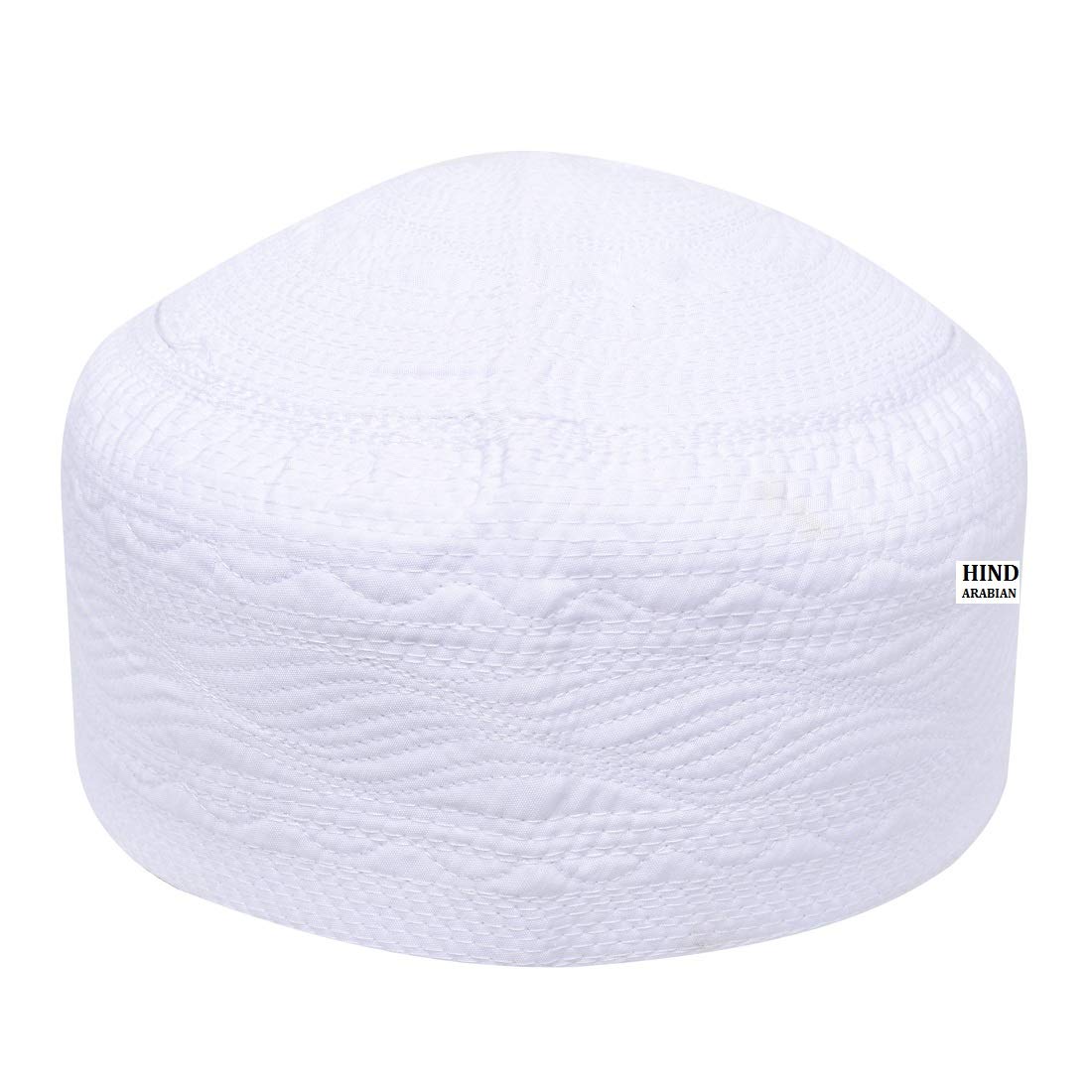 HIND ARABIANIslamic Cap Sufi TOPI NAMAZ TOPI Muslim PARYER Cap White